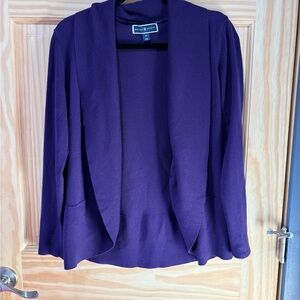 Karen Scott Deep Purple Cardigan